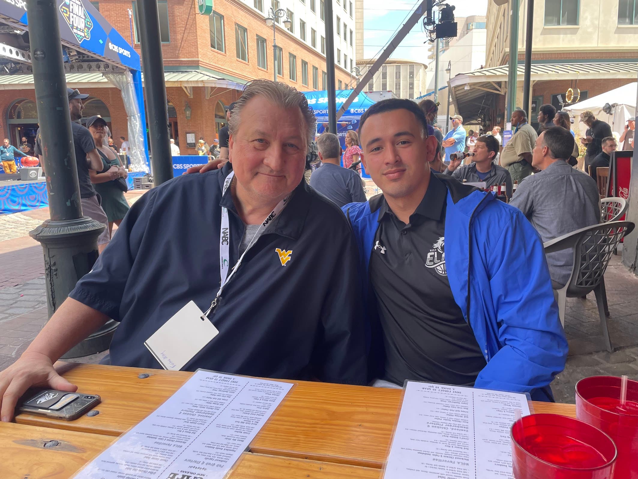 Chris with Bob Huggins